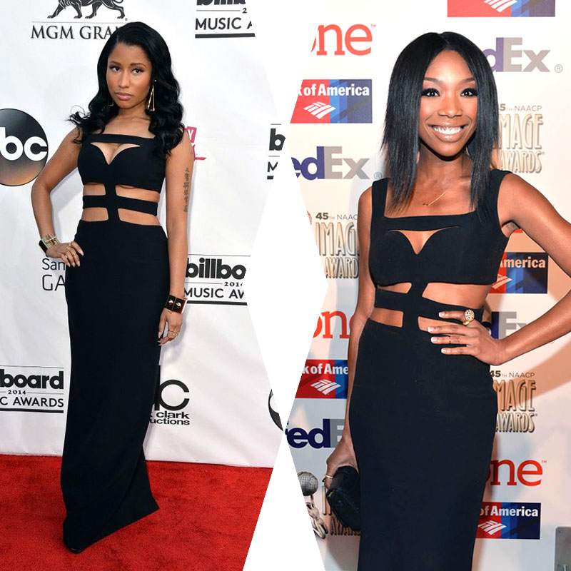 Nicki Minaj Vs. Brandy in Alexander McQueen
