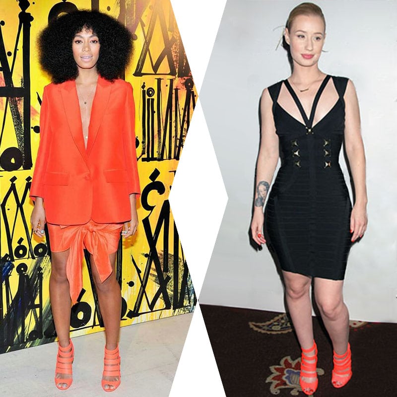 Solange Knowles Vs. Iggy Azalea in Jimmy Choo's