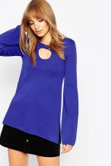 ASOS Tunic in Structured Knit - Colbalt Blue Torquise