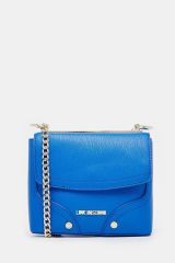 Love Moschino Cobolt Blue Bag with Chain - Blue and Orange