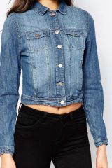 New Look Tall Denim Jacket - Denim and red