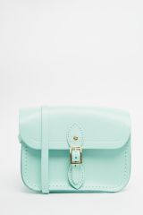 The Cambridge Satchel Company Leather Mini Traveller Bag Colbalt Blue Torquise