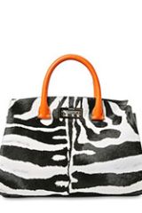 black and white leopard bag