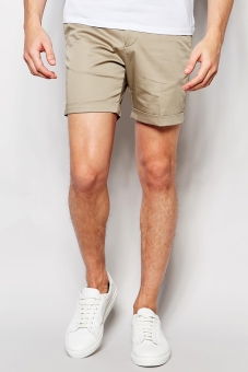 Noak Shorts with Turn Up in Super Skinny Fit