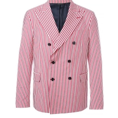 LC23 CANDY STRIPE DOUBLE BREASTED BLAZER