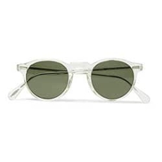 OLIVER PEOPLES GREGORY PECK ROUND-FRAME ACETATE SUNGLASSES