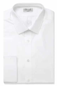 White Slim-Fit Cotton Shirt