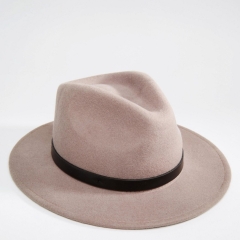 Brixton Fedora in Natural with Leather Band
