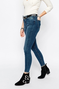 New Look Frayed Waistband Skinny Jean