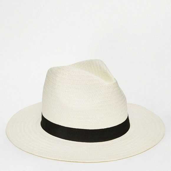 ASOS Straw Fedora Panama Hat