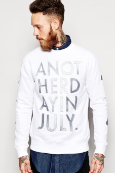 HAN Sweatshirt With Embroidered Slogan