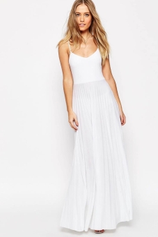 ASOS Cami Maxi Dress with Pleated Skirt