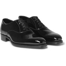 George Cleverley Patent-Leather Oxford Shoes