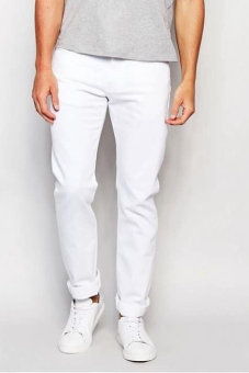 Reiss White Pants in Slim Fit