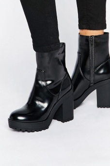 monki-chunky-patent-heeled-ankle-boot