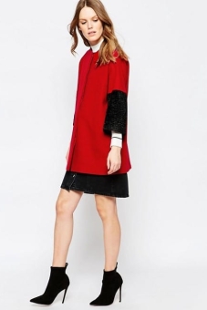 helene-berman-kimono-coat-in-red-with-black-faux-fur-sleeve