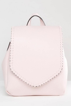 Glamorous Foldover Backpack With Stitch Detail