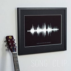 PERSONALISED SONG OR VOICE SOUND WAVE PRINT