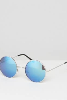 Pimkie Reflective Round Sunglasses