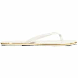TKEES Lily patent-leather flip flops