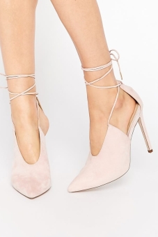 ASOS PROPELLOR Lace Up Pointed Heels