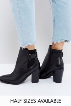 ASOS EFFINA Leather Ankle Boots