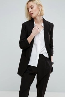 ASOS Mix & Match Blazer with Rouched Sleeve