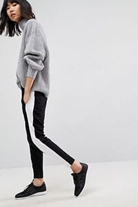 ASOS Easy Peg Pant with Side Stripe