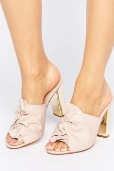 Office Spice Knot Heeled Mules