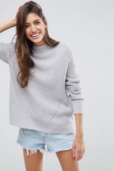 ASOS Ultimate Chunky Jumper With Slouchy High Neck