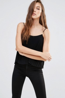 Pull&Bear Pleated Cami Top