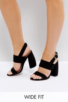 ASOS HEALEY Wide Fit Heeled Sandals