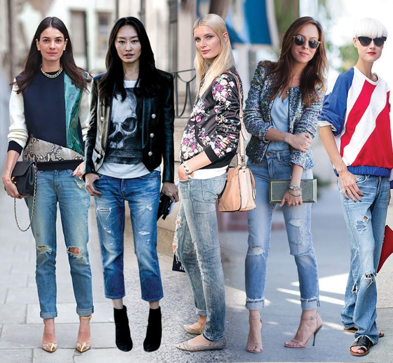 Torn Jeans I Tall Boots I White Crop Tops Trends 2013