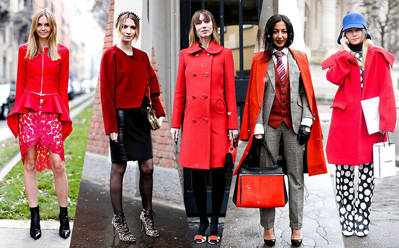 Red Coat Street Style Inspiration 2013 2014