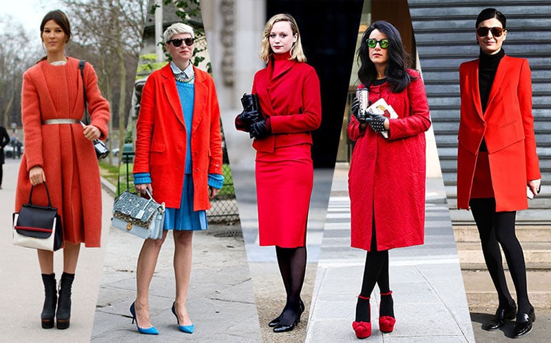 Red Coat Street Style Inspiration 2013 2014