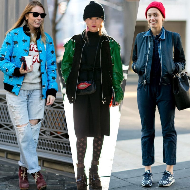 bomber jackets street style