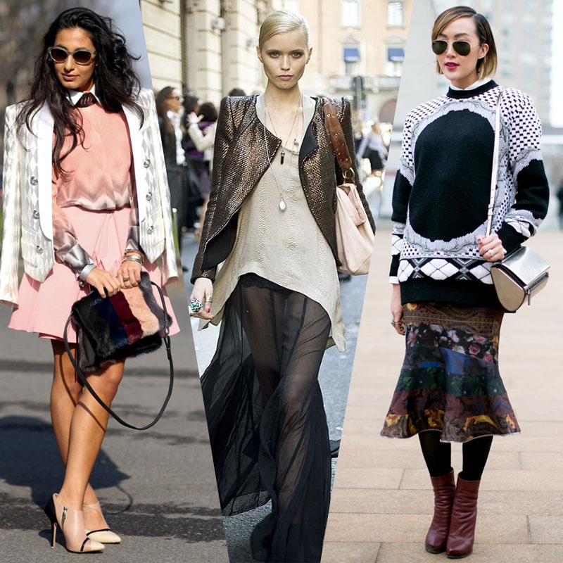 skirt street style