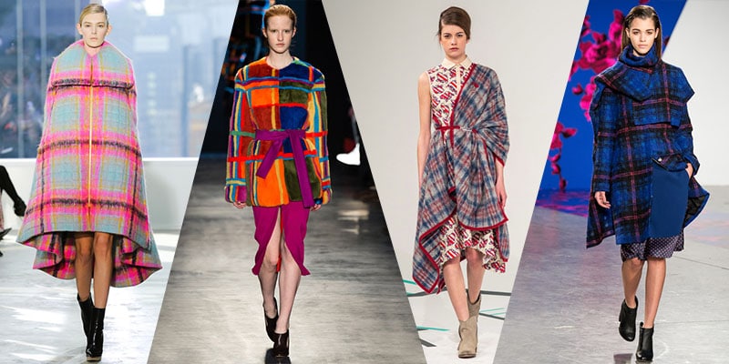 coloured TARTAN runway trends 2014