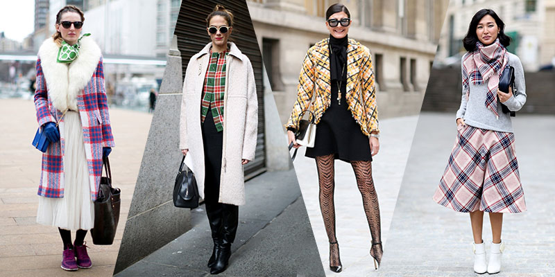 coloured TARTAN runway trends 2014