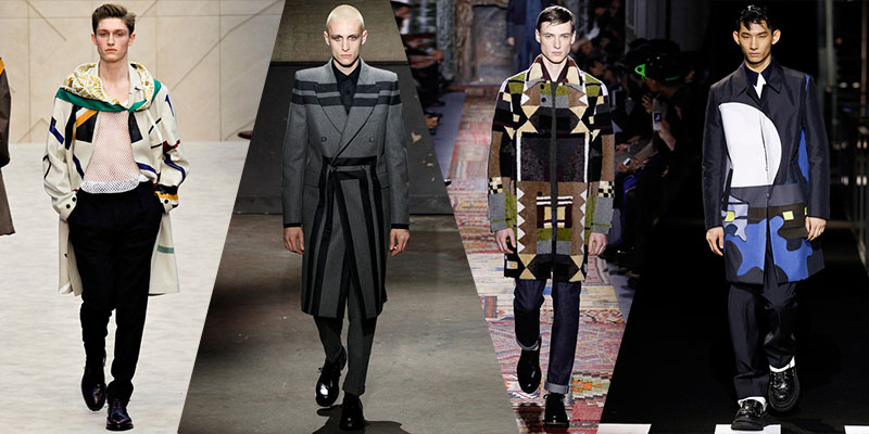 geometric coats men
