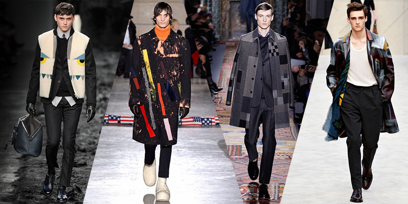 geometric coats men