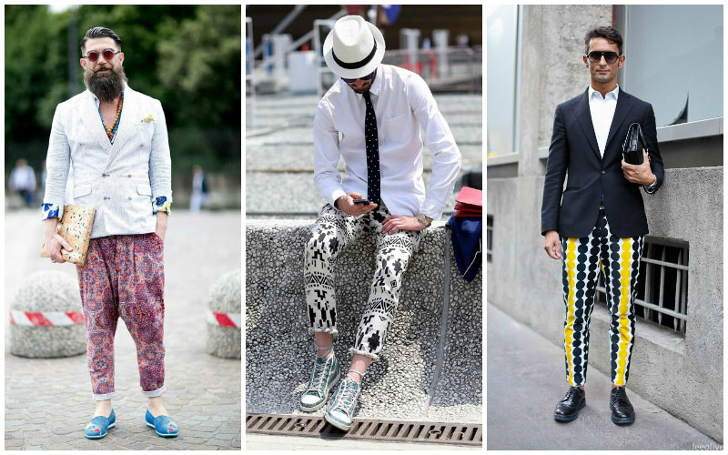 printed pull on pants