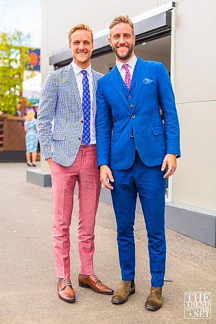 Photo by <a href="https://www.thetrendspotter.net/about"rel="nofollow" target="_blank">Colin Gold</a> Melbourne Cup 2014 Street Style