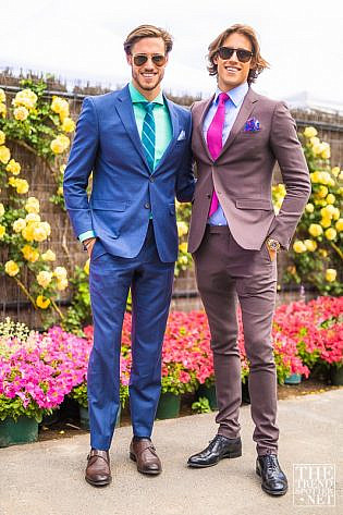 Photo by <a href="https://www.thetrendspotter.net/about"rel="nofollow" target="_blank">Colin Gold</a> Melbourne Cup 2014 Street Style