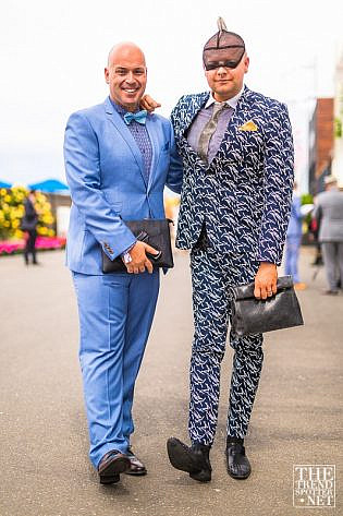 Photo by <a href="https://www.thetrendspotter.net/about"rel="nofollow" target="_blank">Colin Gold</a> Melbourne Cup 2014 Street Style