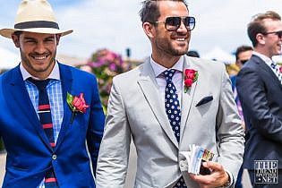 Photo by <a href="https://www.thetrendspotter.net/about"rel="nofollow" target="_blank">Colin Gold</a> The Best Street Style from Emirates Stakes Day 2014