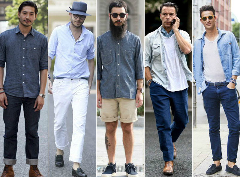 chambray shirt men's style