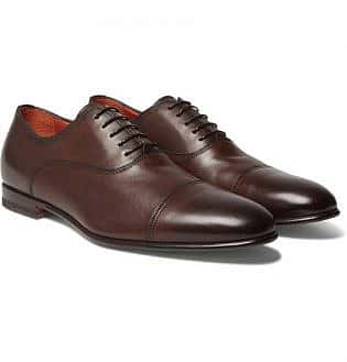 brown casual oxford shoes