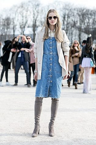 Photo by <a href=" http://bit.ly/1OkDrPJ" rel="nofollow" target="_blank">Vincenzo Grillo</a> Models off Duty Paris Fashion Week AW 2015