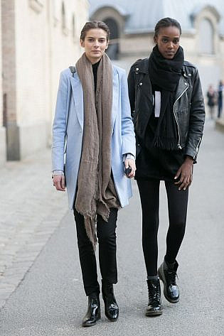 Photo by <a href=" http://bit.ly/1OkDrPJ" rel="nofollow" target="_blank">Vincenzo Grillo</a> Models off Duty Paris Fashion Week AW 2015